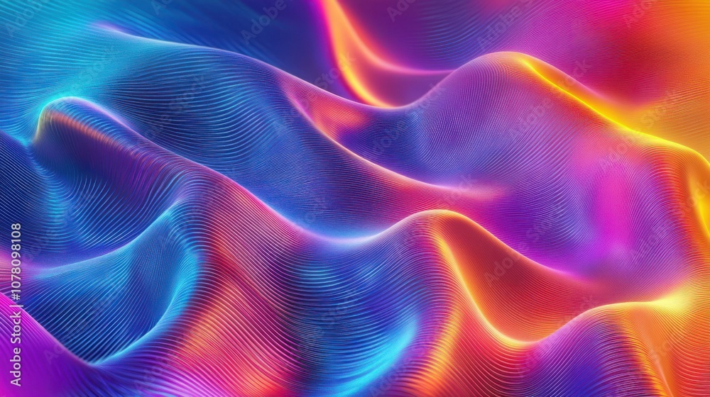 Obraz premium Abstract Colorful Waves