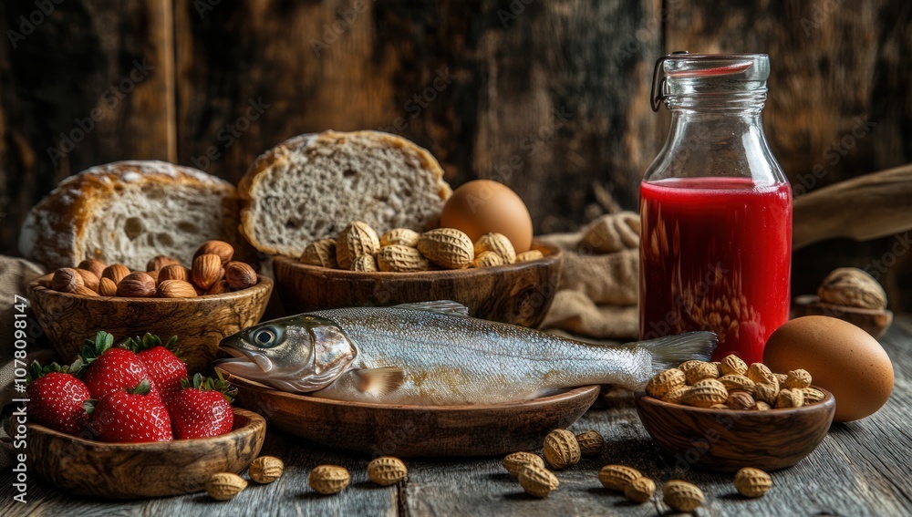 Fresh Fish and Healthy Ingredients Fresh Fish and Healthy Ingredients