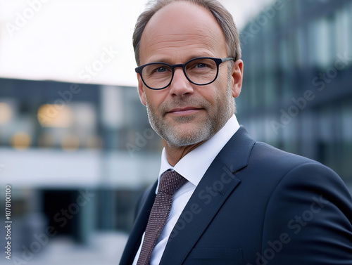 Formal business headshot of a middle-aged man