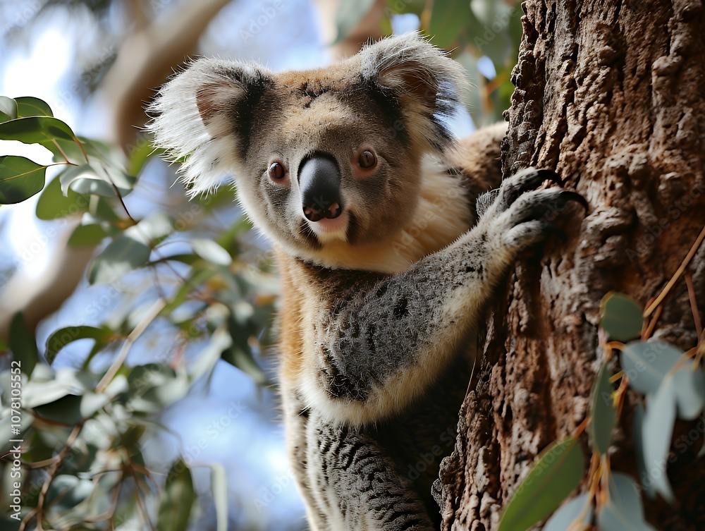Obraz premium Koala Looking Down