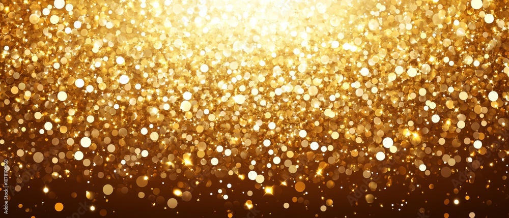 A gold glittery background with many small gold circles A gold glittery background with many small gold circles