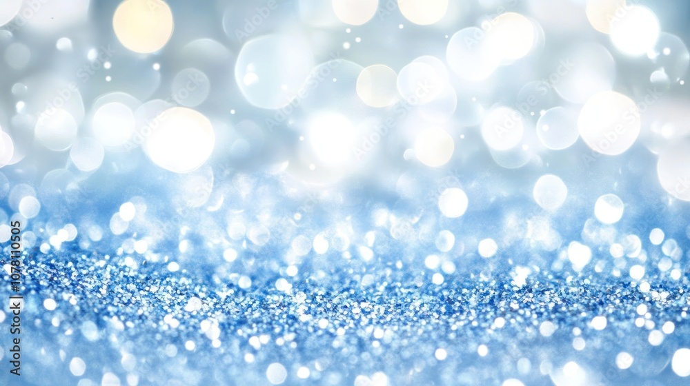 A shimmering blue background with soft bokeh effects, ideal for festive designs. A shimmering blue background with soft bokeh effects, ideal for festive designs.