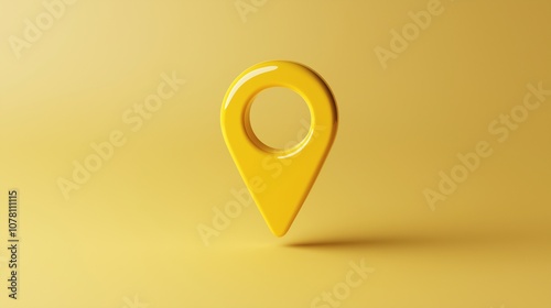 3D location pin photo