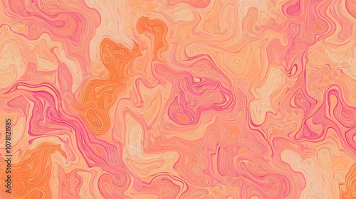 Subtle orange and pink abstract pattern for playful background designs