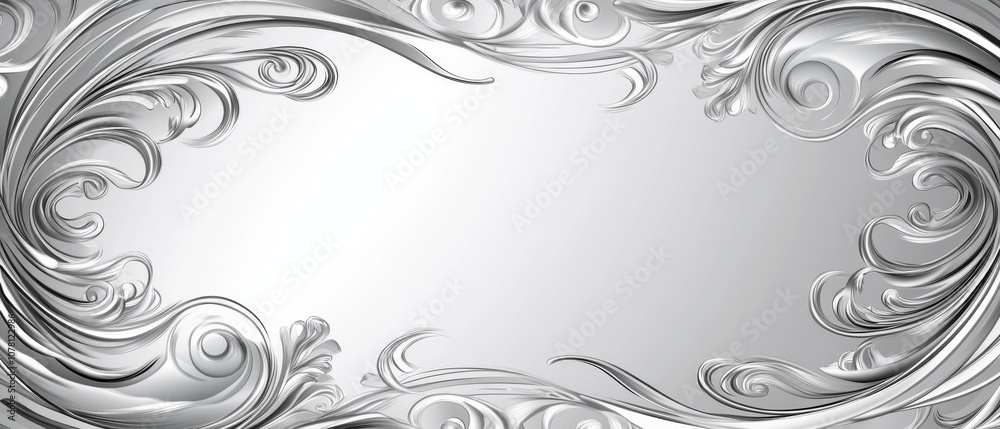 A white background with a silver and gold design A white background with a silver and gold design