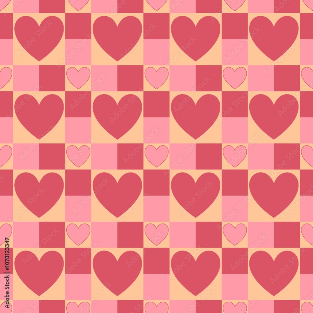 seamless pattern with hearts seamless pattern with hearts