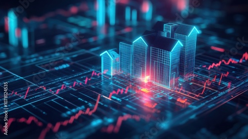 3D chart representing success in property investments