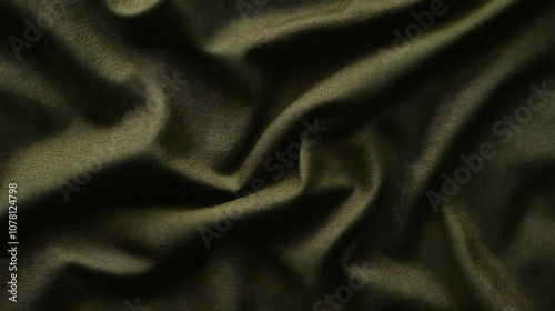 Plain dark olive green background with a rich tone