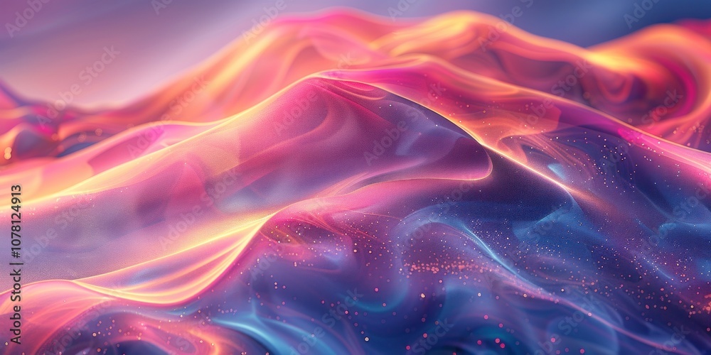 Abstract Liquid Background with Glowing Hues Abstract Liquid Background with Glowing Hues