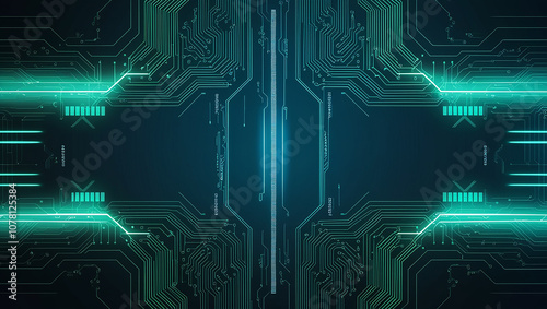 Digital background perfect for tech processes, Abstract digital background featuring dynamic lines, data transfer and encryption, digital archives etc.