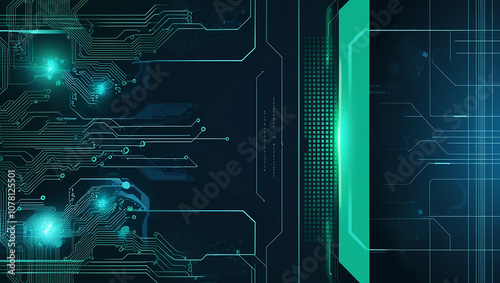 Digital background perfect for tech processes, Abstract digital background featuring dynamic lines, data transfer and encryption, digital archives etc.