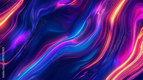 Wallpaper Mural Abstract colorful waves in vibrant hues creating a dynamic and energetic visual effect. Torontodigital.ca