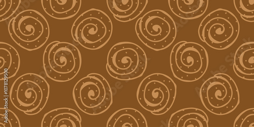 cookie seamless pattern background. chocolate chips pattern background. Cartoon illustration of Cookies. biscuits illustration. 