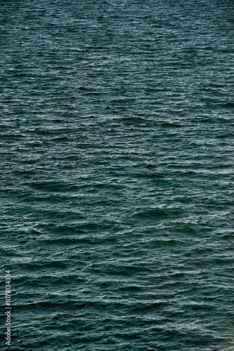 blue ripples on Lake Baikal, water texture