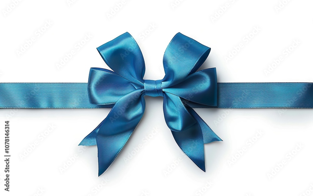 Blue silk bow isolated on white background for bow stacking arrangement layout. Organization, display, assembly, pile, set, collection, tier, order, grouping, stack banner. Blue silk bow isolated on white background for bow stacking arrangement layout. Organization, display, assembly, pile, set, collection, tier, order, grouping, stack banner.