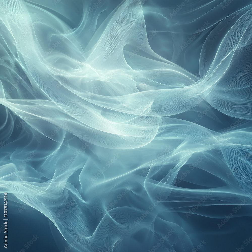 Fototapeta premium Ethereal energy ribbons in a soft background