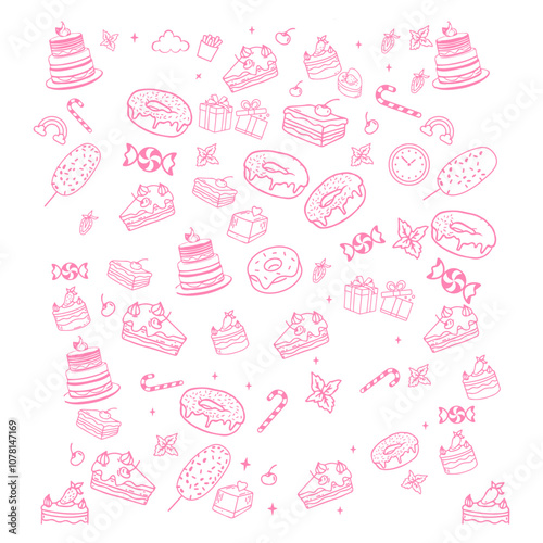 Make a Professional Cake Pattern Vector