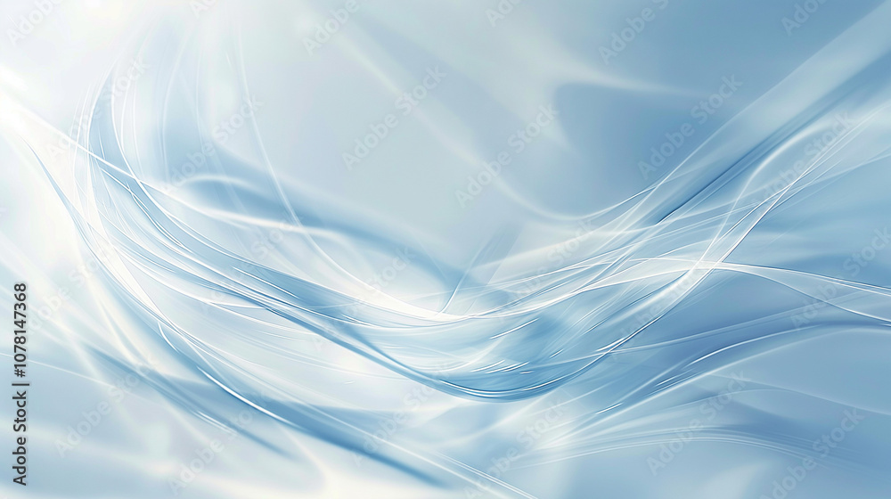 Fototapeta premium Ethereal energy ribbons in a soft background