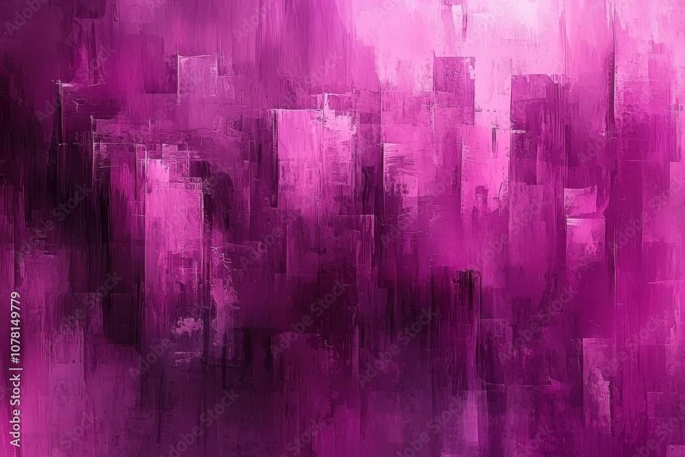 Abstract artwork featuring vibrant shades of pink and purple in a textured, layered composition. Abstract artwork featuring vibrant shades of pink and purple in a textured, layered composition.