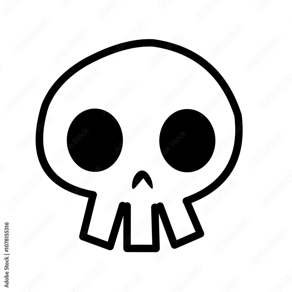 Bone vector. Skull shadow from ghost skeleton in scary graveyard on Halloween. Bone vector. Skull shadow from ghost skeleton in scary graveyard on Halloween.