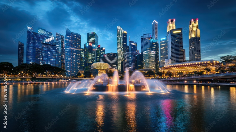 Fototapeta premium Cross-border tax optimization in Singapore. consultant helping client navigate international tax.