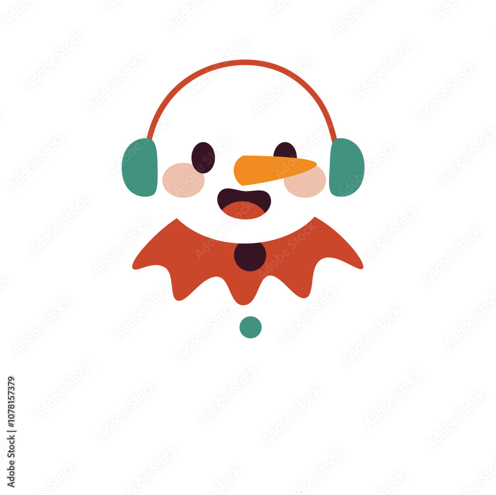 Cute Snowman Vector Illustration - 02 Cute Snowman Vector Illustration - 02