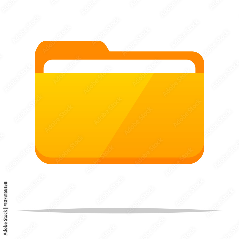 File folder vector isolated illustration File folder vector isolated illustration