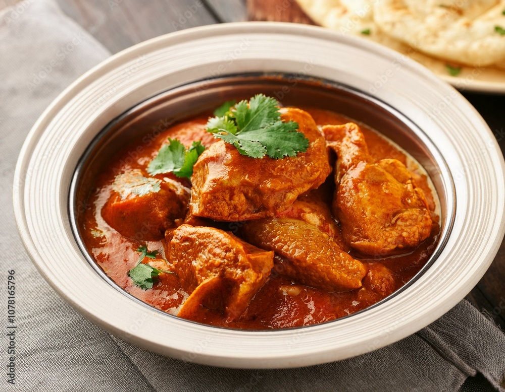 indian chicken curry in balti dish indian chicken curry in balti dish