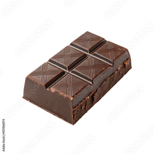 A block of dark chocolate PNG, high-quality dark chocolate with a transparent background, a block of dark chocolate, transparent background, dark chocolate