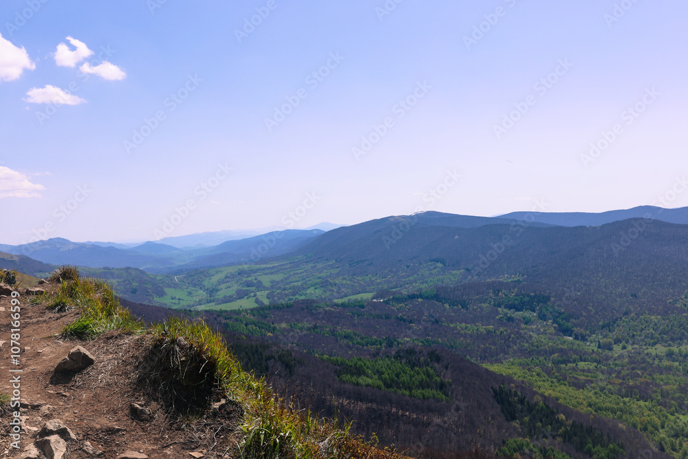 Naklejka premium mountain landscape with sky