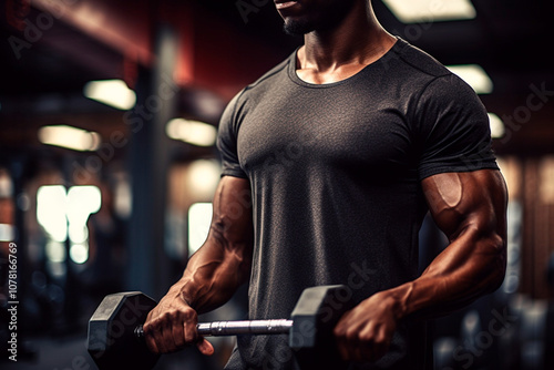 Young athlete lifting weights in the gym focused on increasing strength and testosterone