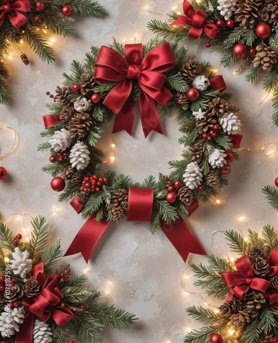 Christmas wreath decoration