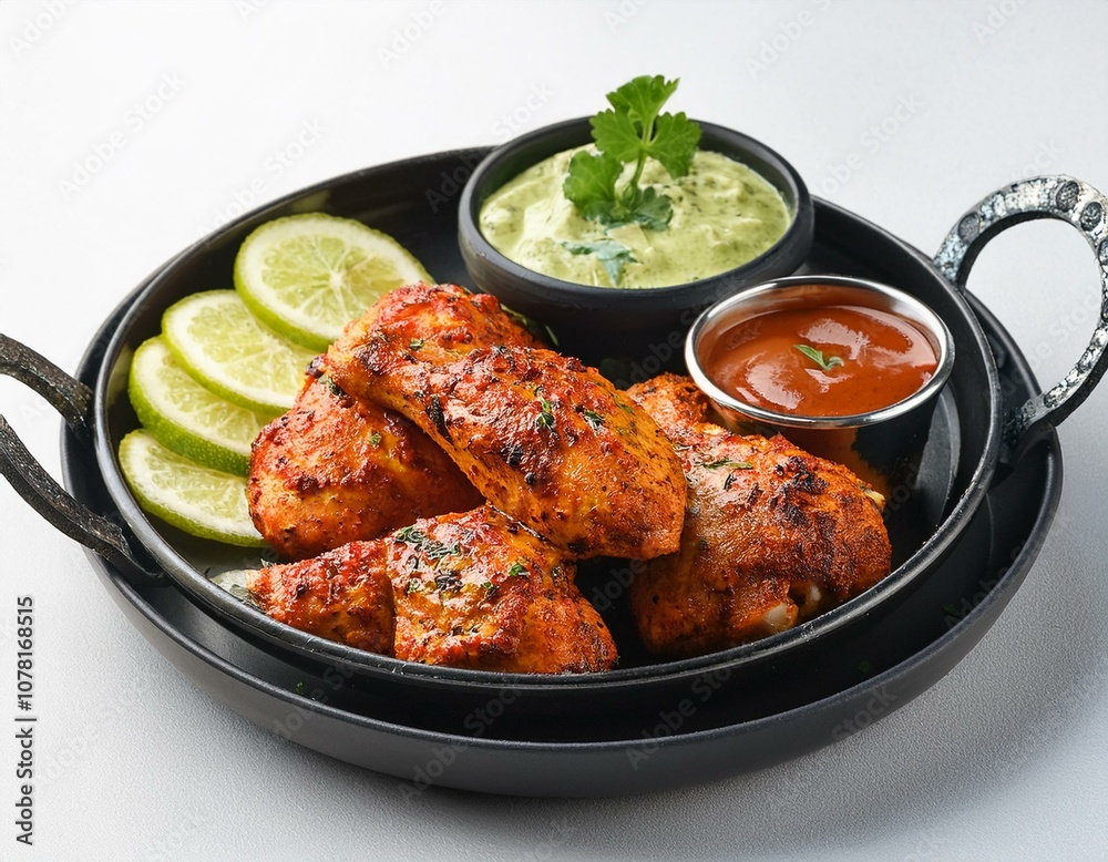 Fototapeta premium Chicken Tikka indian food recipe