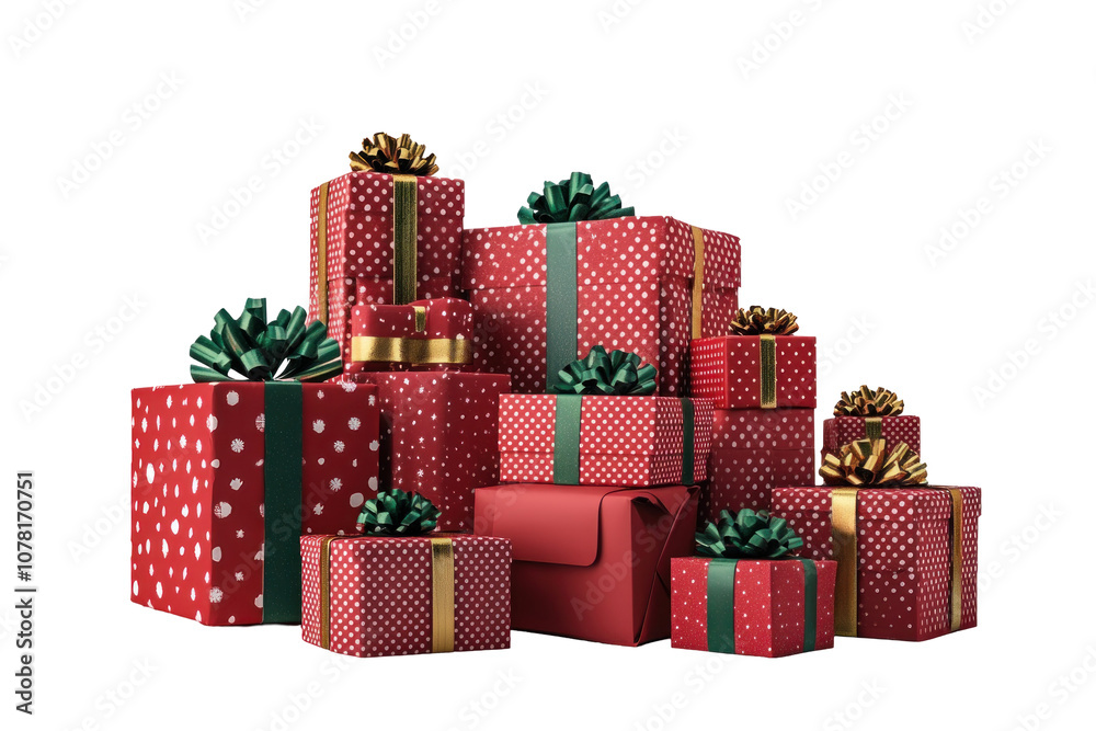 Obraz premium Colorful Wrapped Gifts for Festive Celebrations