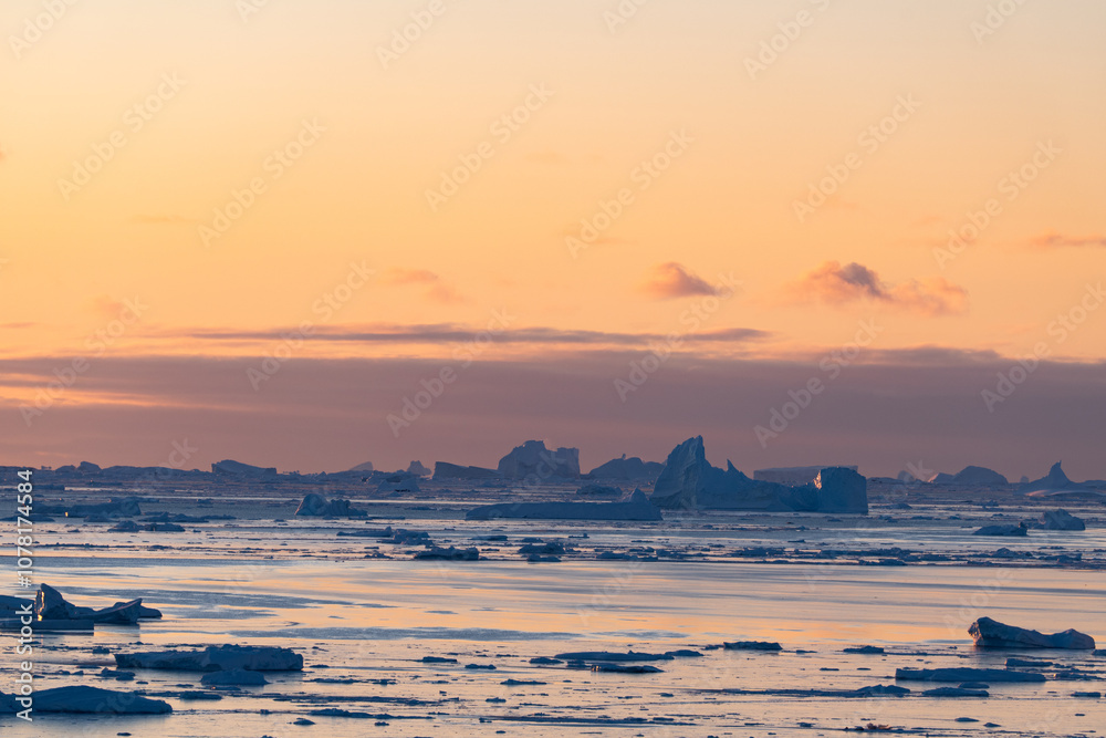 Antarctica view. Seascape and landscape of Antarctica. Glaciers Antarctica view. Seascape and landscape of Antarctica. Glaciers