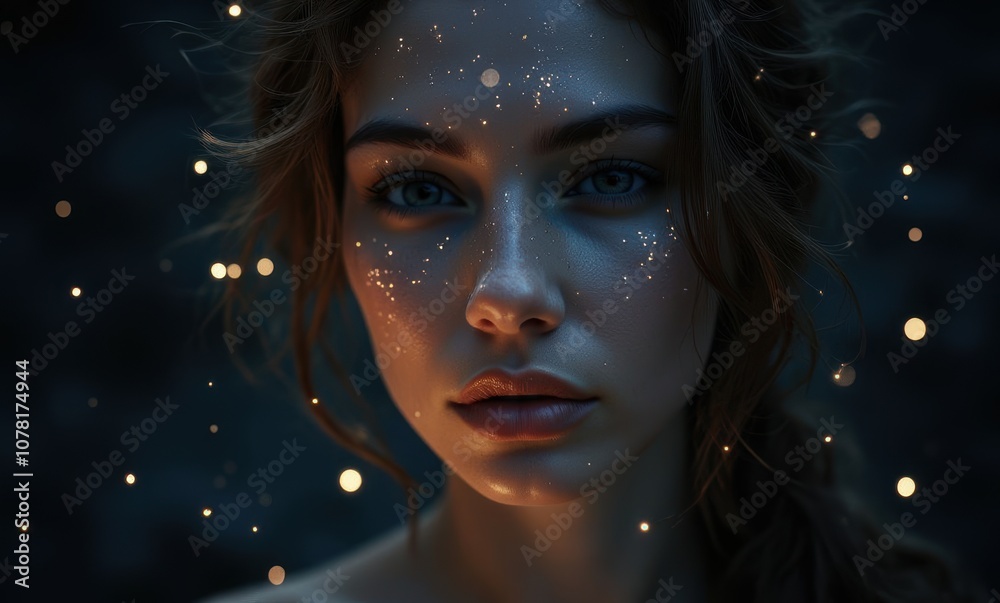 Enchanting portrait of a young woman Enchanting portrait of a young woman
