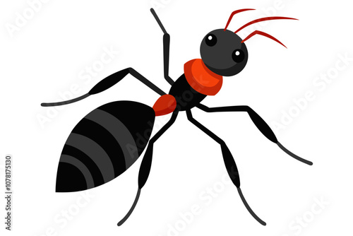 Bullet Ant Color Vector Design.