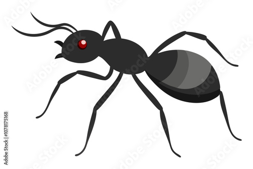 Bullet Ant Color Vector Design.