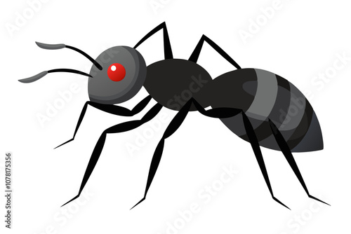 Bullet Ant Color Vector Design.