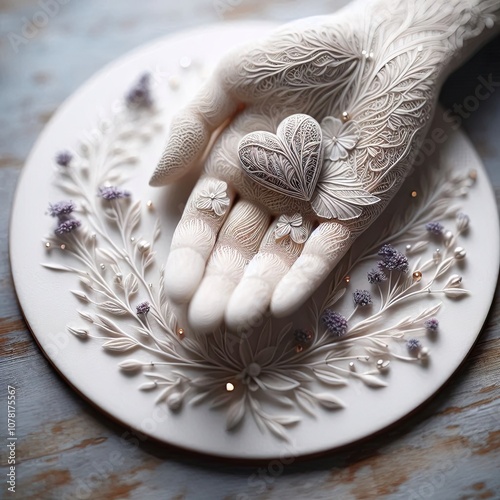 hand in a bowl