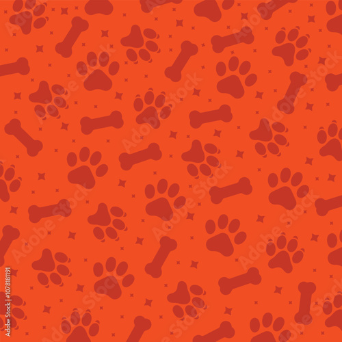 Adorable Cats and Dogs Theme Seamless Background Pattern for Pet Lovers