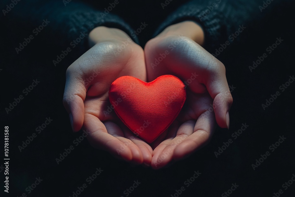 hands holding heart dark background hands holding heart dark background