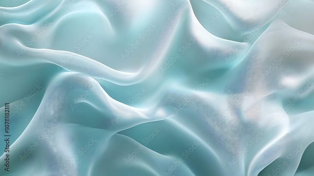 Obraz premium Light teal abstract texture with a soft gradient background for design use