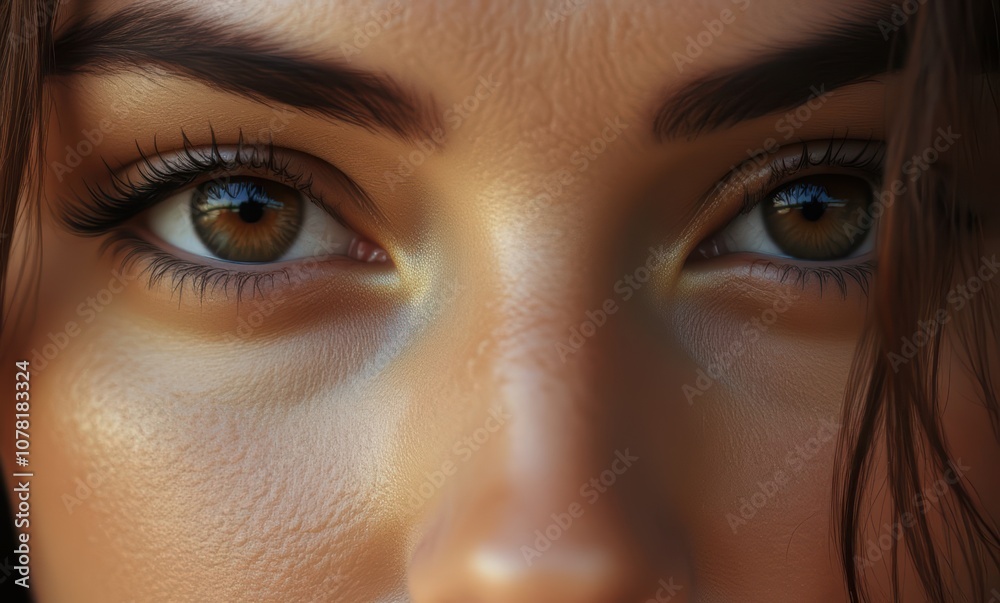 Close-up of a woman's striking eyes Close-up of a woman's striking eyes