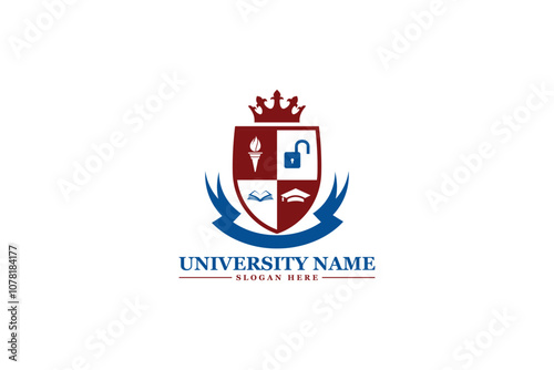 I will education logo for school, college, academy university