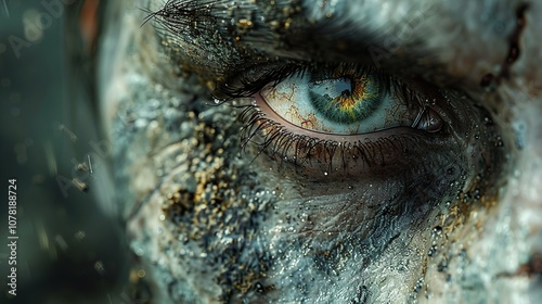 Intense Gaze: A Close-Up Exploration of the Human Eye