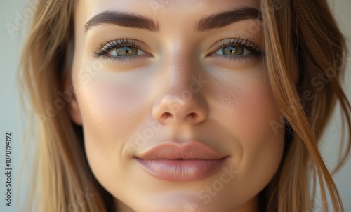 Close-up of a beautiful young woman