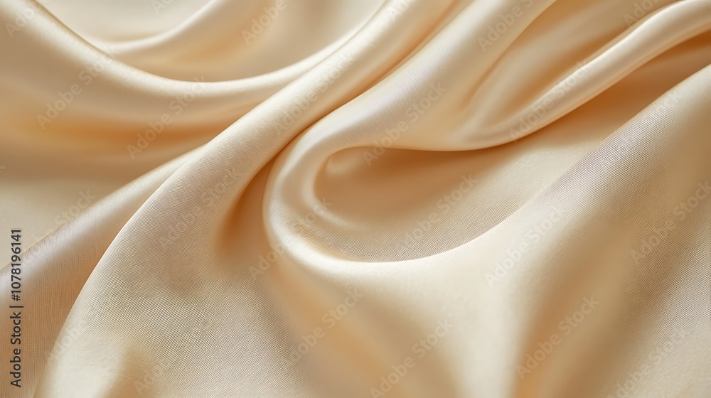 Obraz premium Plain golden beige background with a smooth satin effect