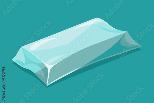 Plastic Wrap vector art illustration 