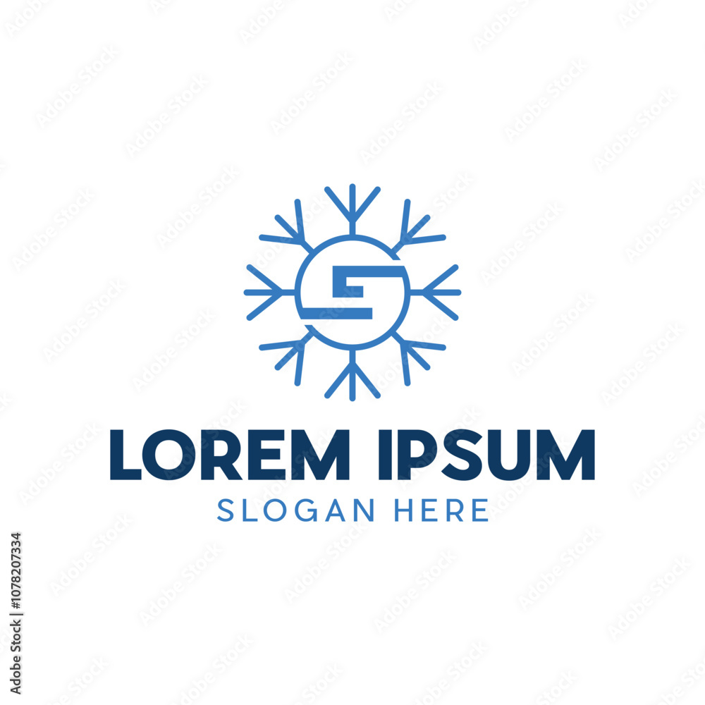Letter E Snowflake Line Modern Abstract Business Creative Design Logo Letter E Snowflake Line Modern Abstract Business Creative Design Logo